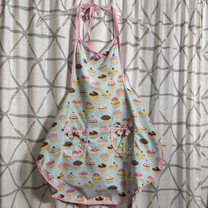 Colorful Cupcake Apron with Pink Accents
